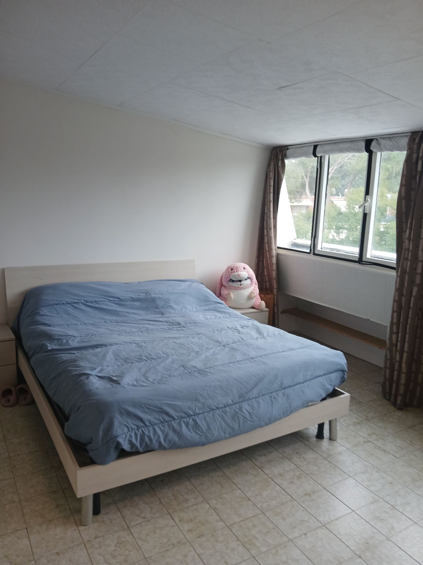 Stanza singola con bagno privato e AC