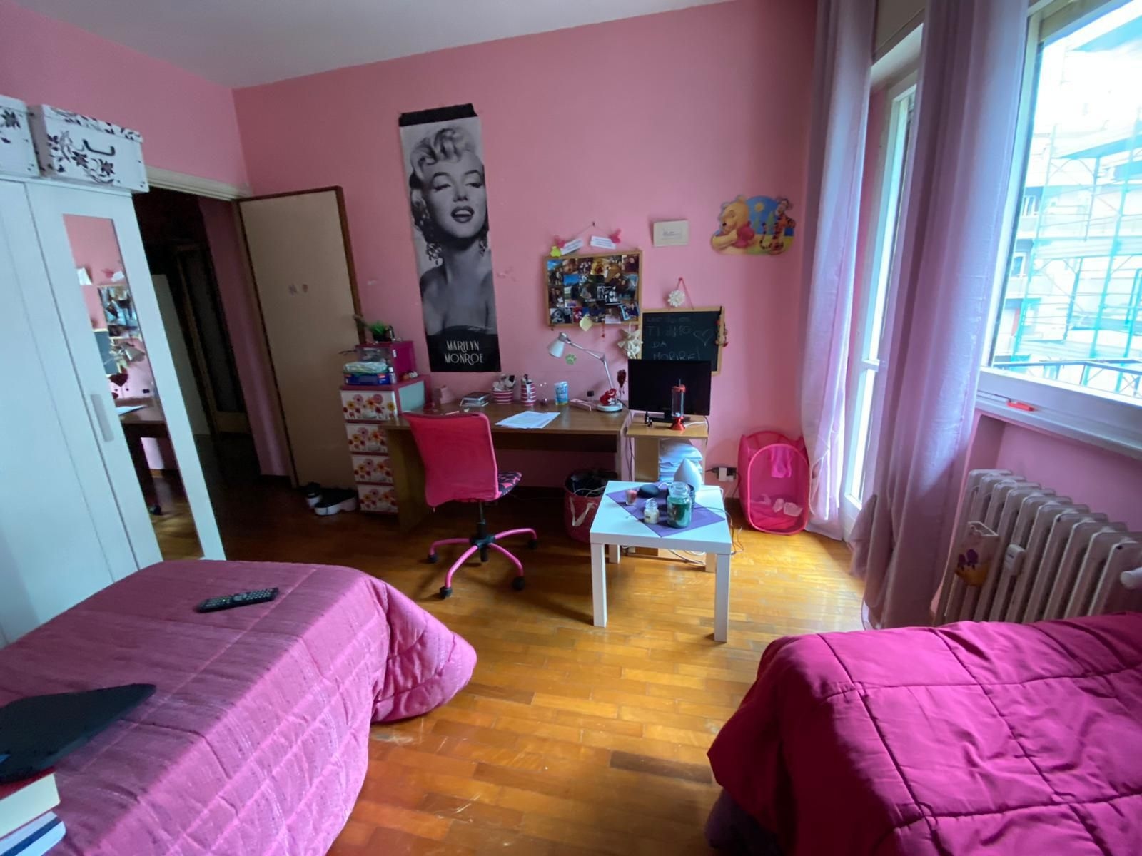 Posto letto in doppia con balcone 