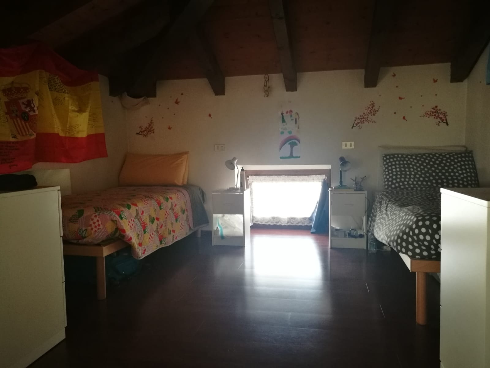 Spaziosa stanza doppia per studentesse.