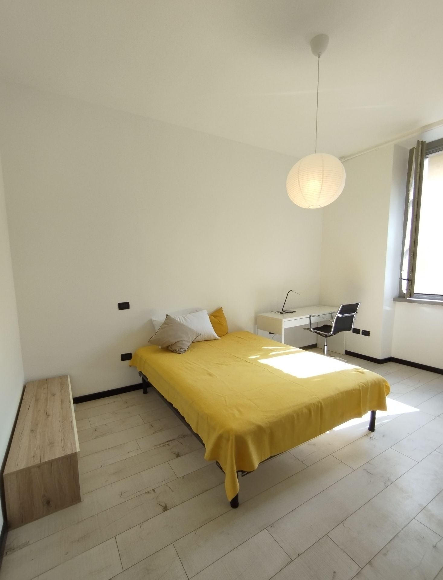 Single room — calm and functional (student housing)