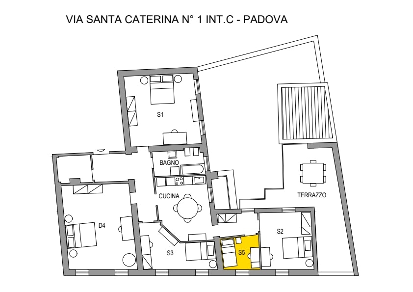 Affitto Stanza singola - Padova, S. caterina 1