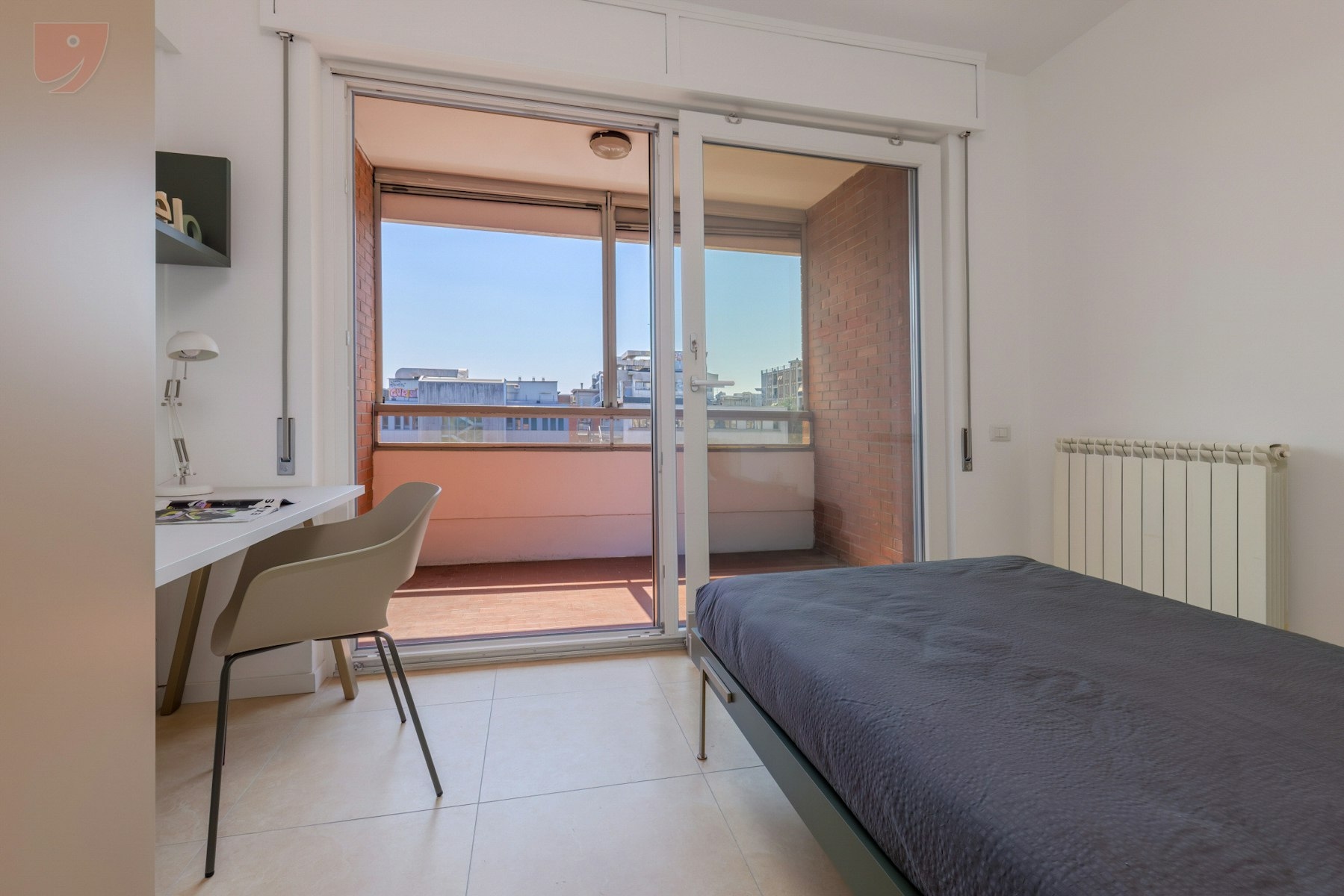 Comfortevole camera singola vicino la Metro Verde