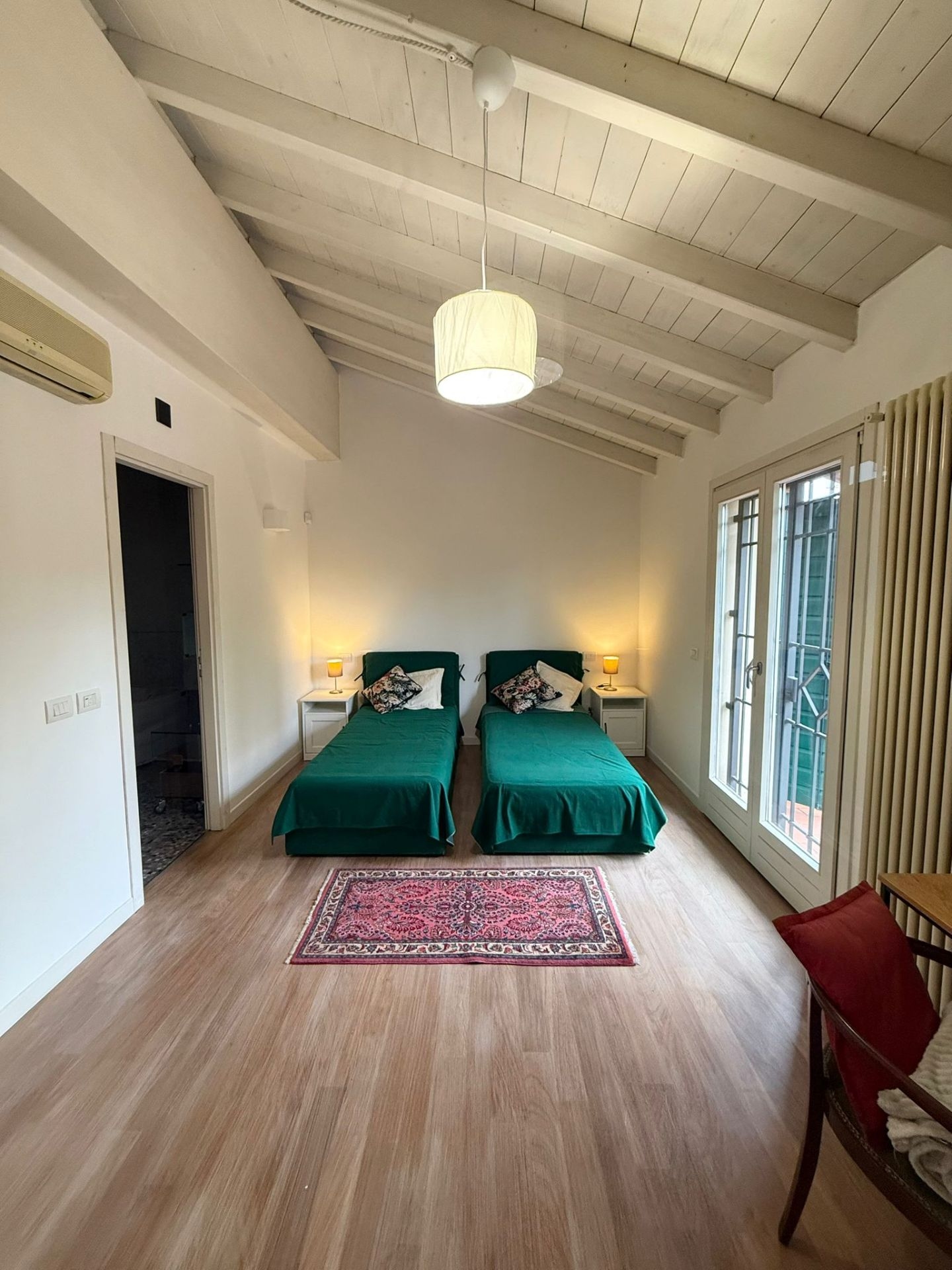 Posto letto in doppia con balcone e bagno privato