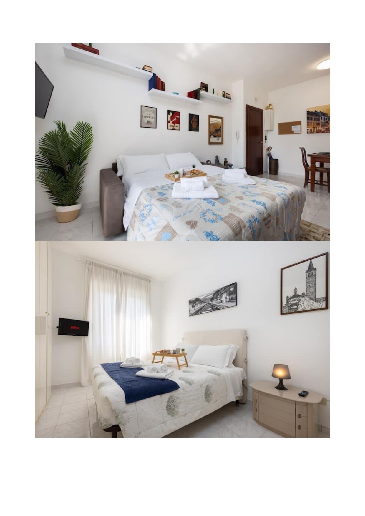 Luminoso 2 locali con balcone e giardino