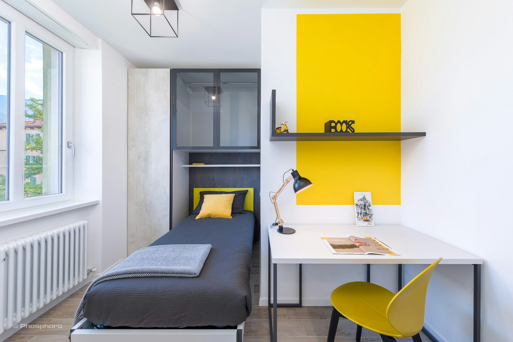 Singola di design dove funzionalità ed eleganza si fondono